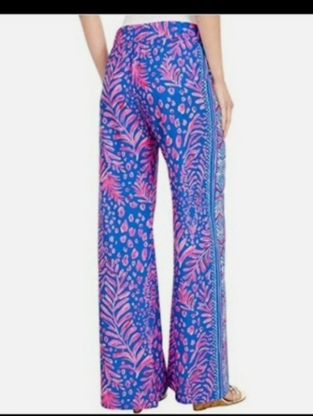 Lilly Pulitzer Bal Harbour Mid Rise Palazzo Pants - Picture 3 of 11